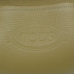 Tod's Women's Leather Shoulder Bag Light Brown