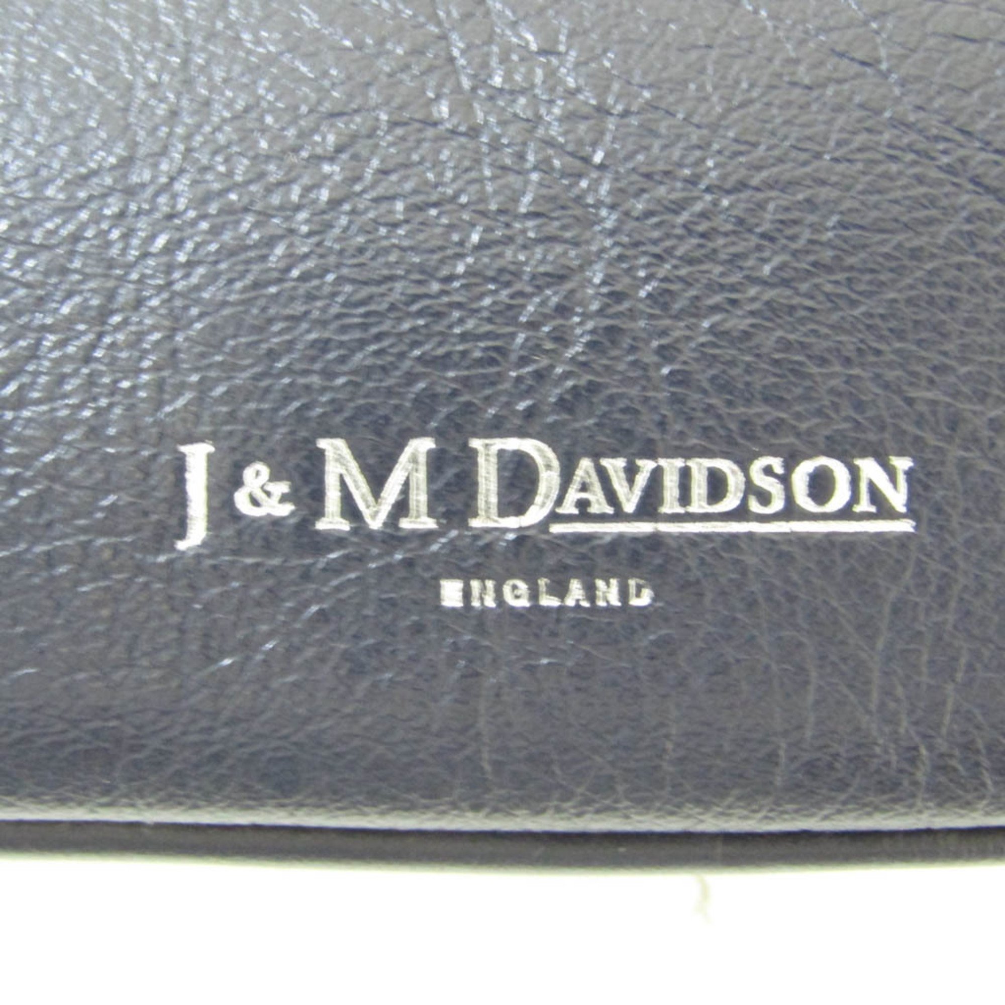 J&M Davidson ELLE With Studs Men,Women Leather Shoulder Bag Dark Navy