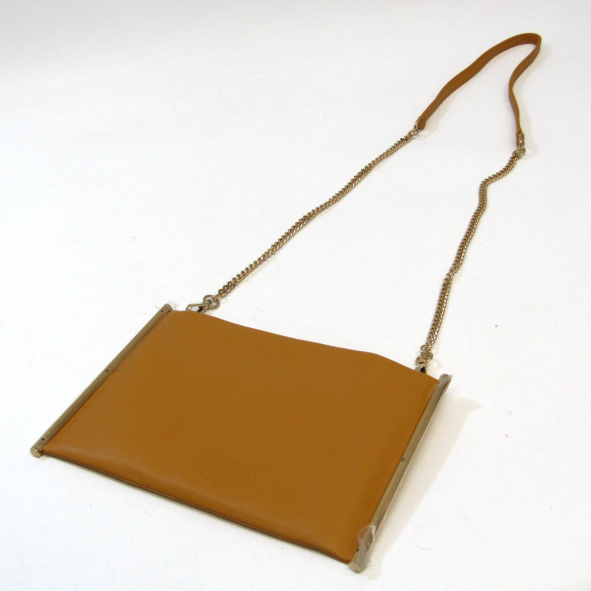 Chloé Roy CHC18UP021H1Z214 Women's Leather Shoulder Bag Yellow