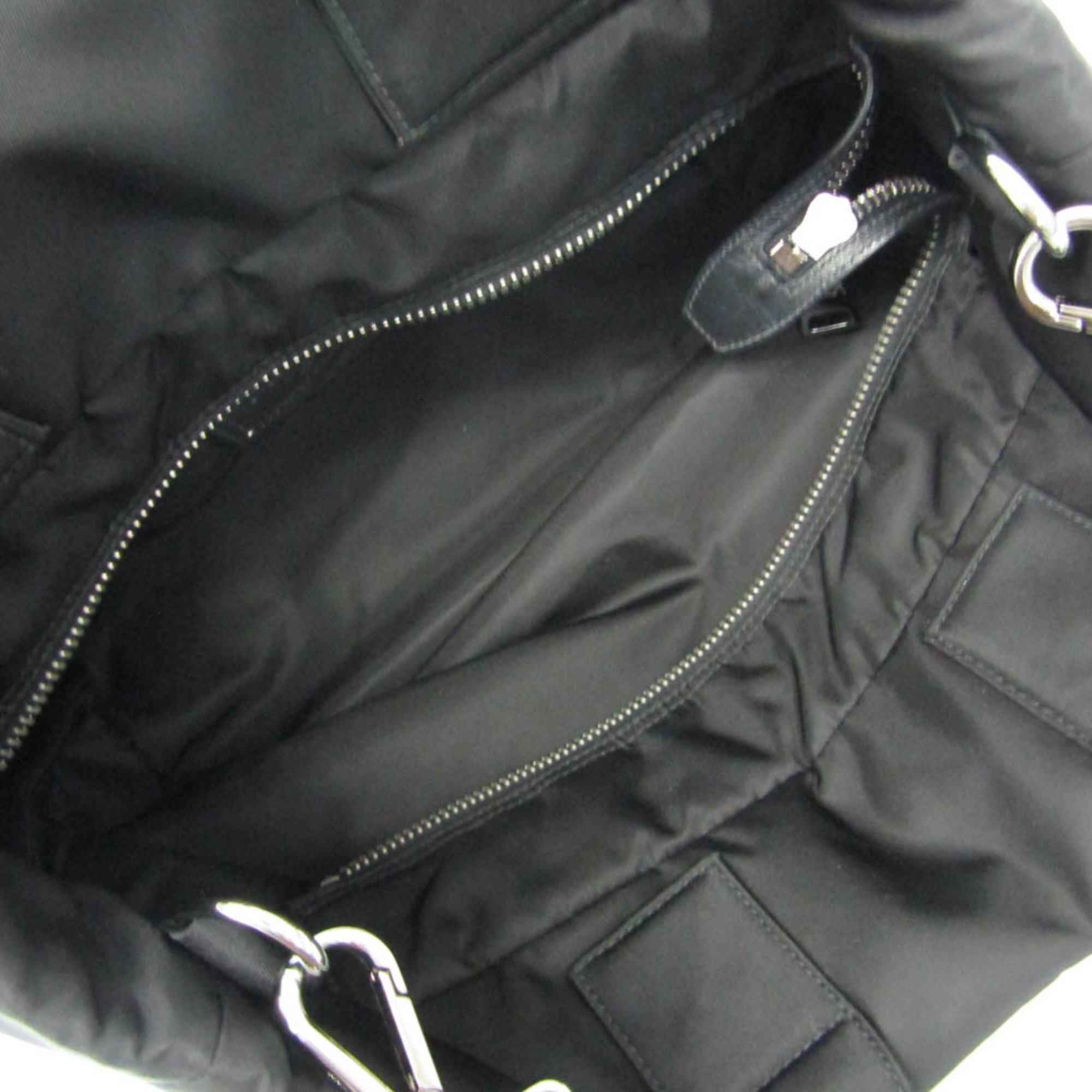 Prada TESSUTO DOUBLE Women's Nylon Handbag,Shoulder Bag Black,Khaki