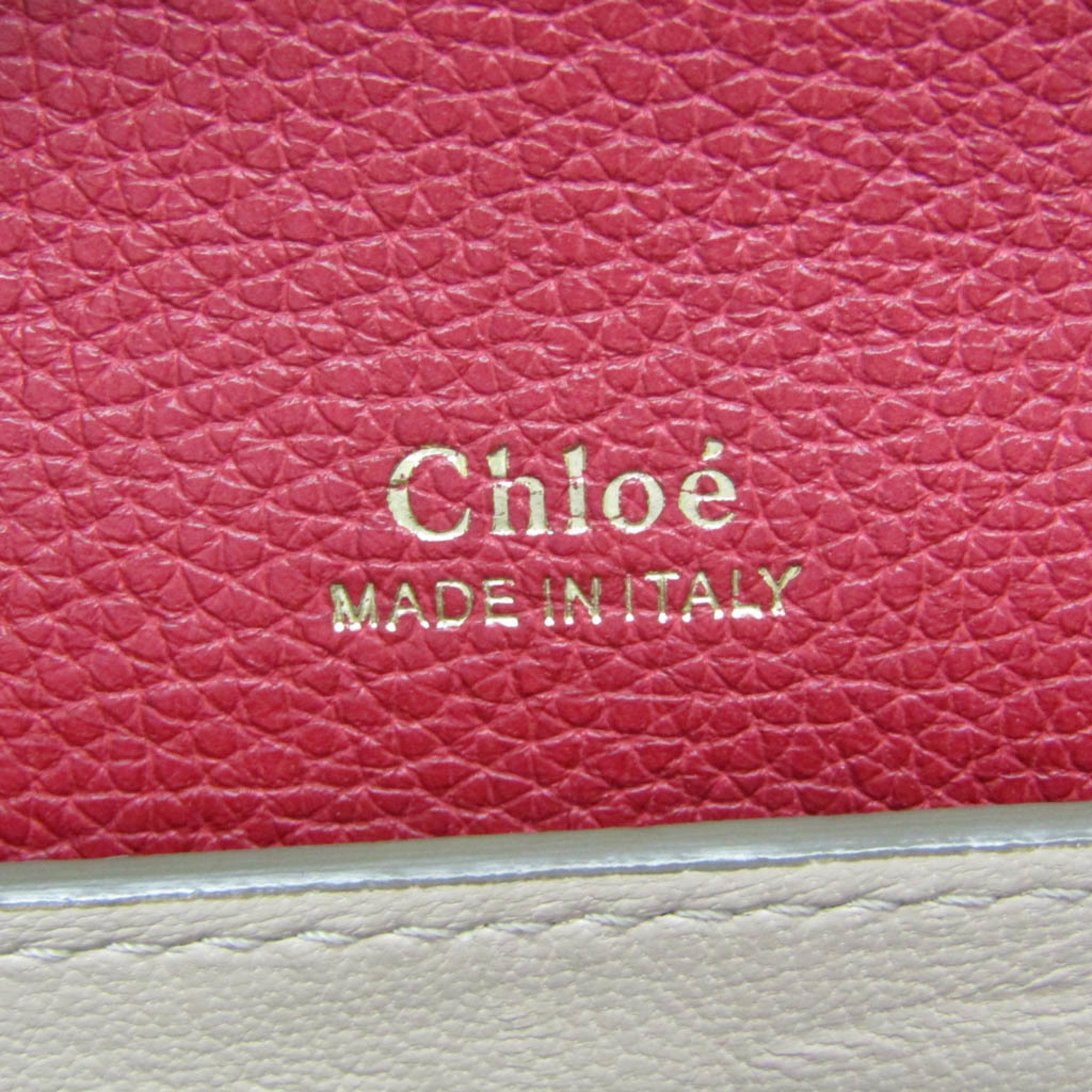 Chloé Women's Leather Shoulder Bag Purple,Red Color