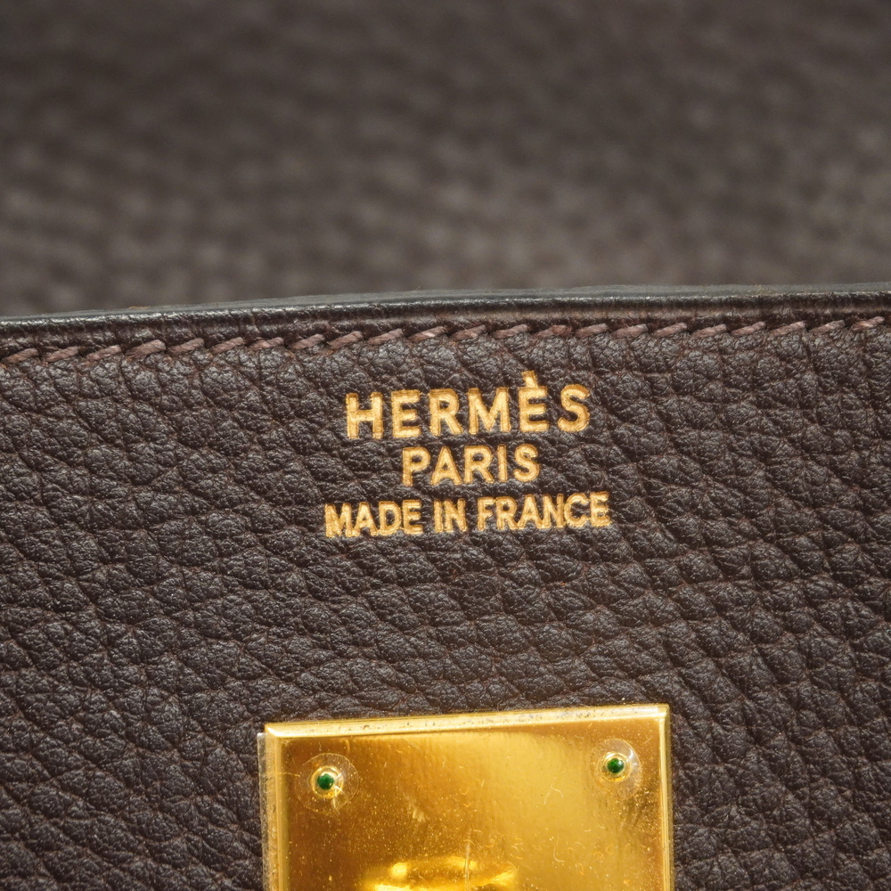 Hermes Birkin Bag Togo Leather Gold Hardware In Coffee