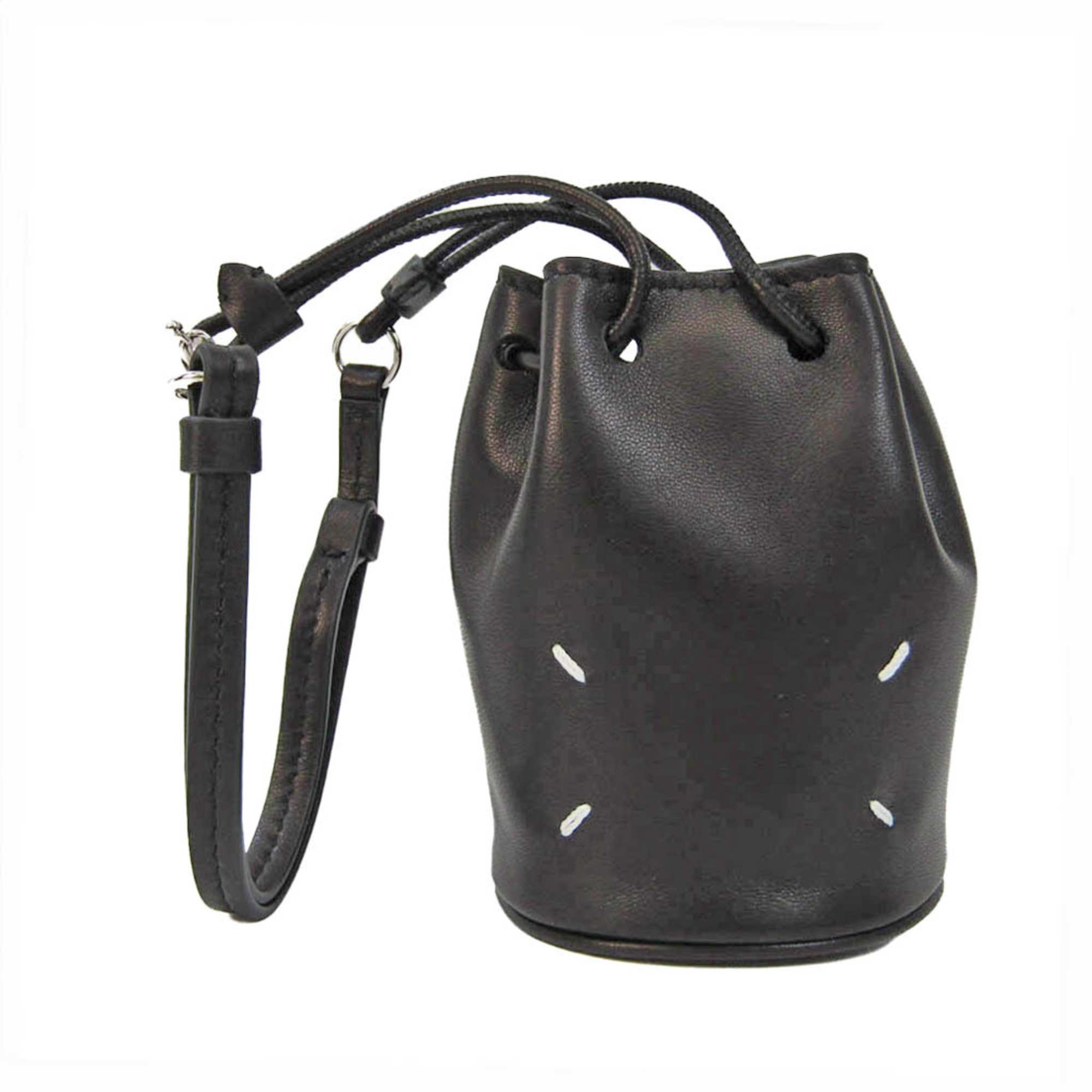 Maison Margiela Mini Bag Bag Charm SA1VL0005 Women's Leather Pouch Black