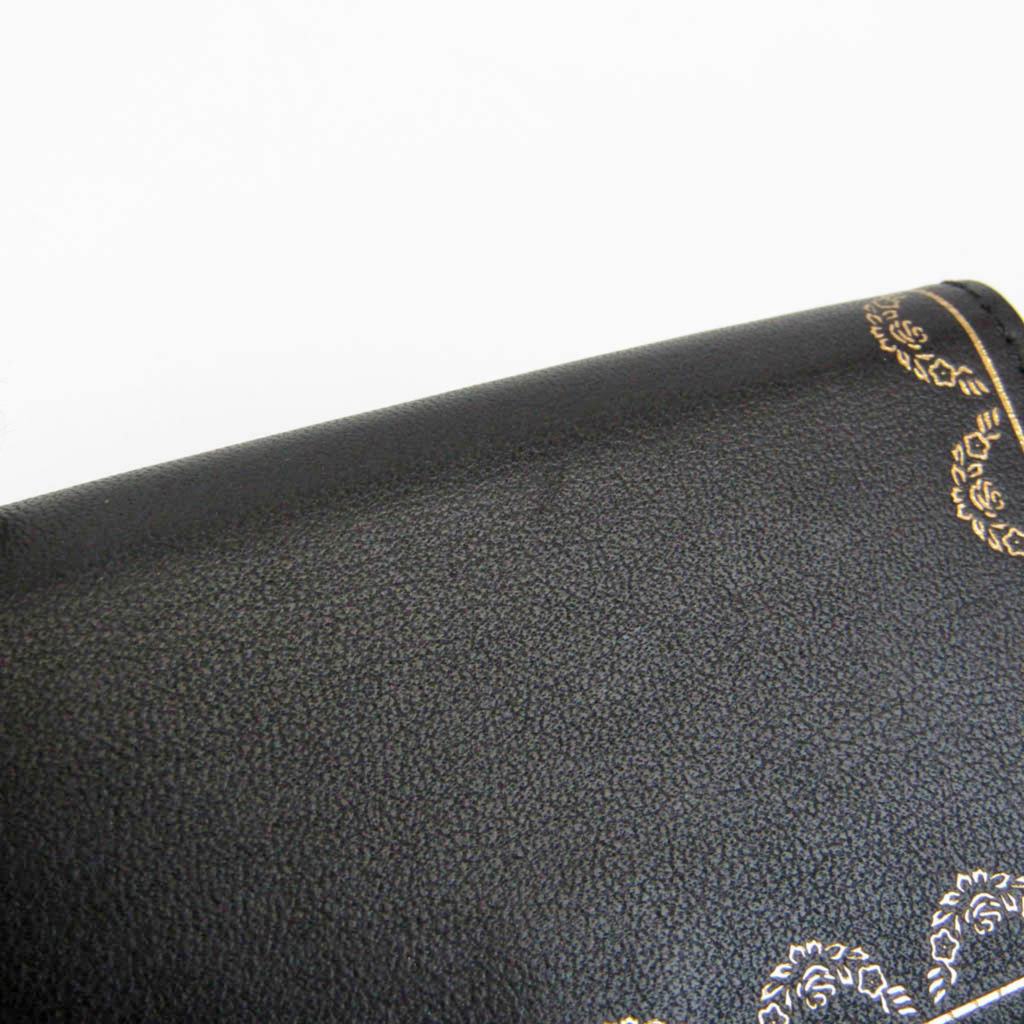Cartier Garland De Cartier Mini Multi-wallet L3001712 Women's Leather Wallet (tri-fold) Black