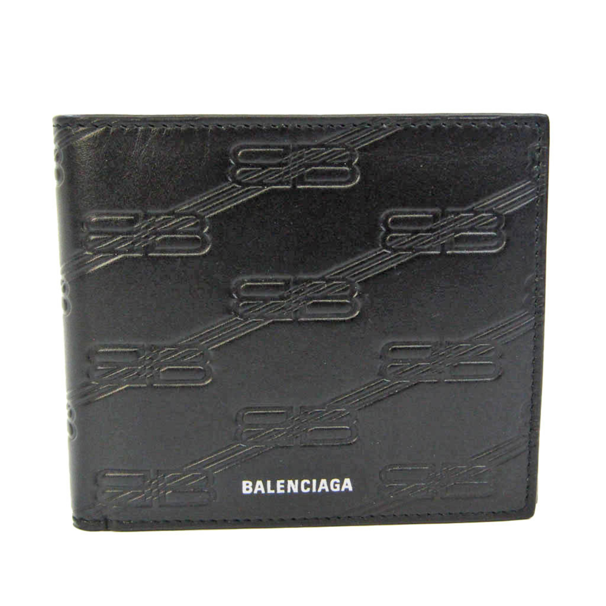 Balenciaga 718395 Men,Women Leather Wallet (bi-fold) Black