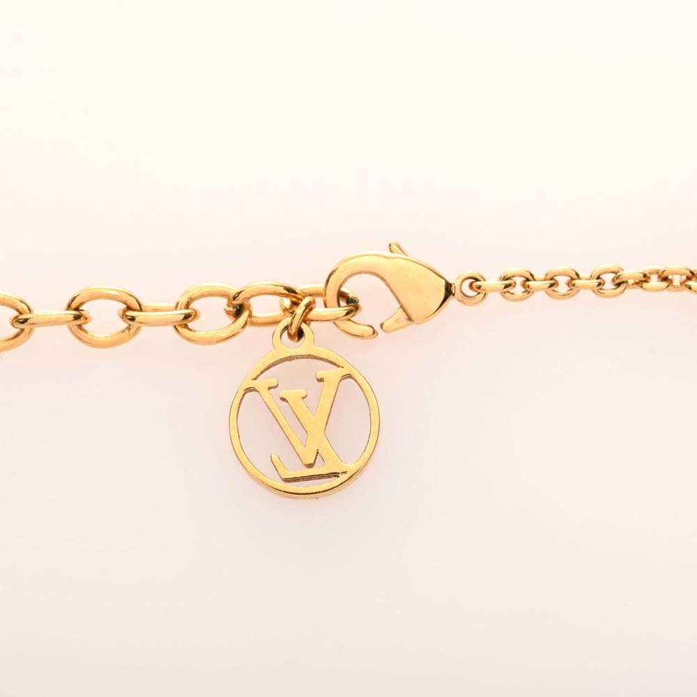 Louis Vuitton Necklace Women's Collier LV Iconic M00596 Gold Rhineston in  2023