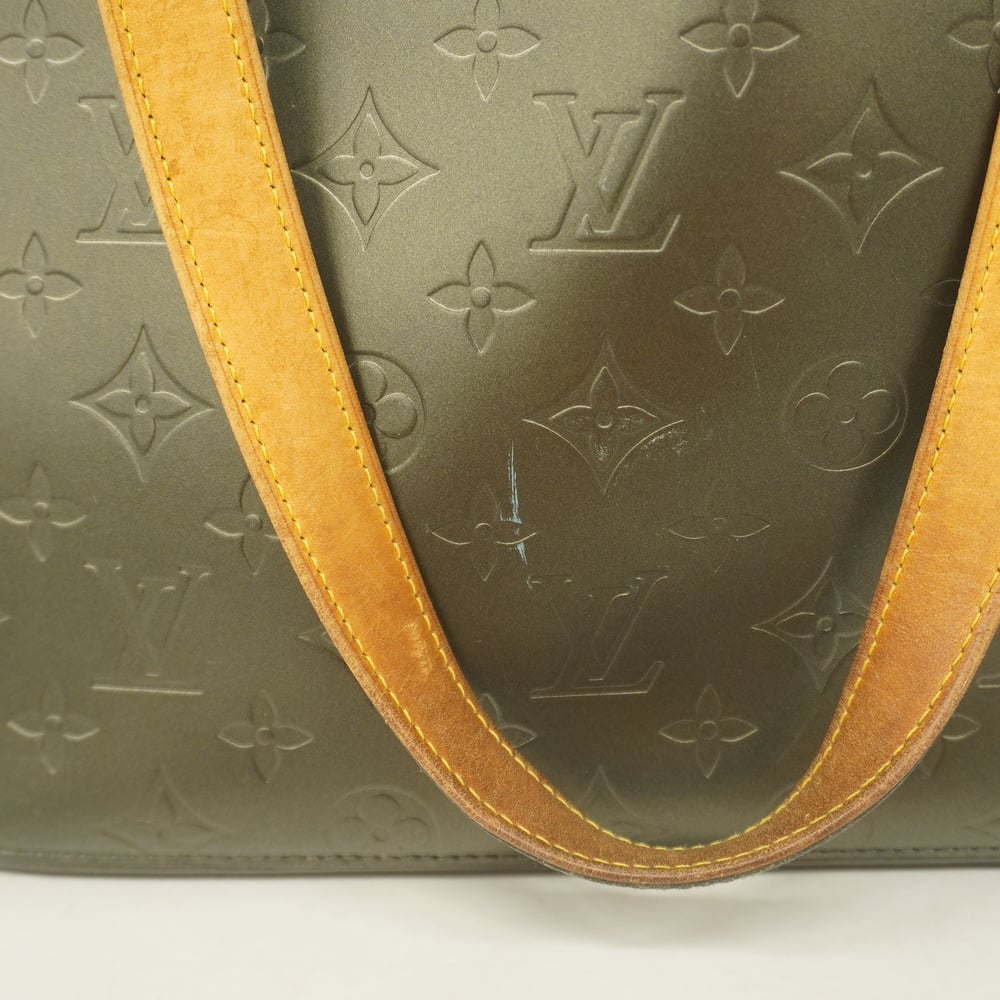 Auth Louis Vuitton Monogram Mat Stockton M55112 Women's Tote Bag Noir