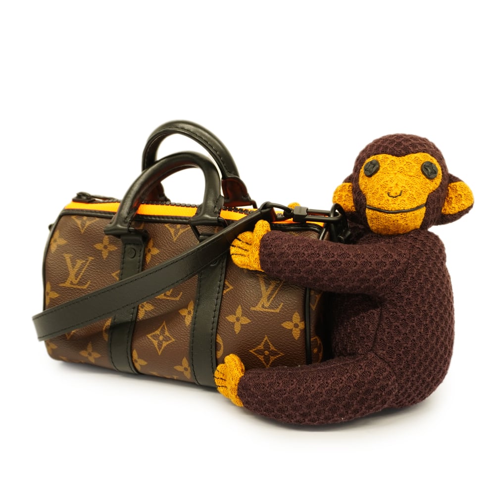 Auth Louis Vuitton Monogram Keepall XS LV Friend Monkey M80118 Shoulder Bag