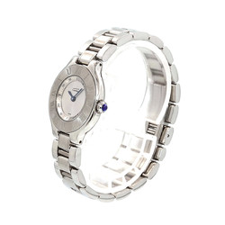 Cartier Must21 Vantian W10109T2 Women's Watch Silver Dial Quartz
