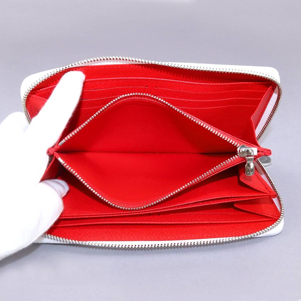 LOUIS VUITTON Epi Infinity Dot LVxYK Zippy Wallet Long Leather White Red  M81961 RFID | eLADY Globazone