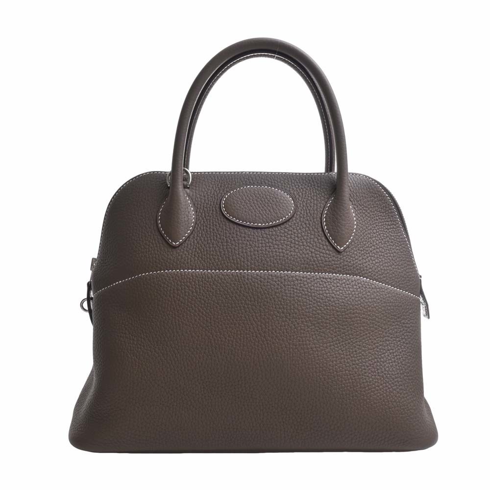 HERMES Taurillon Clemence Bolide 31 Handbag Greige Ladies | eLADY Globazone