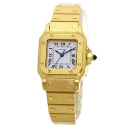 Cartier Santos Galbe SM Manufacturer Complete Watch K18 Yellow Gold/K18YG Ladies CARTIER