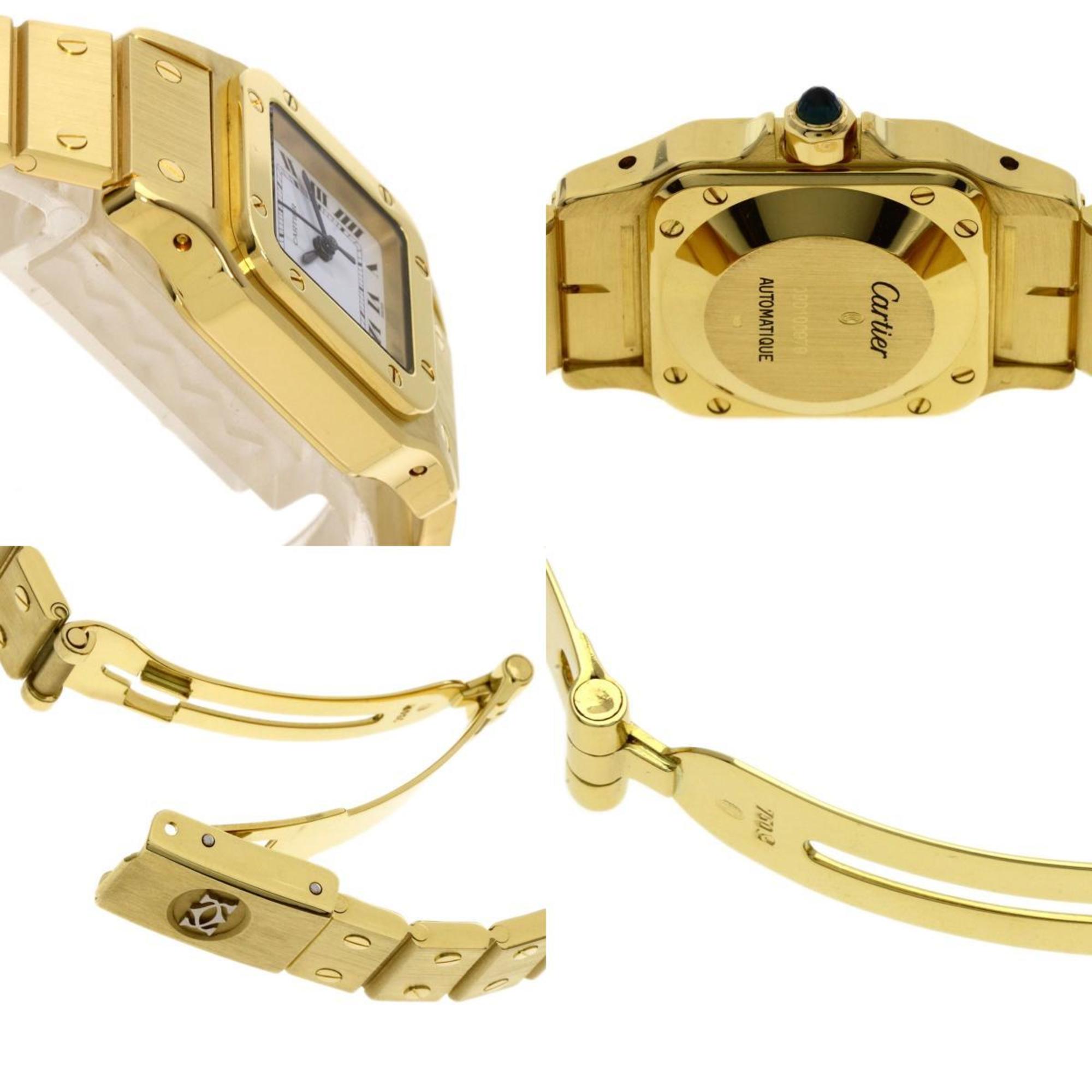 Cartier Santos Galbe SM Manufacturer Complete Watch K18 Yellow Gold/K18YG Ladies CARTIER