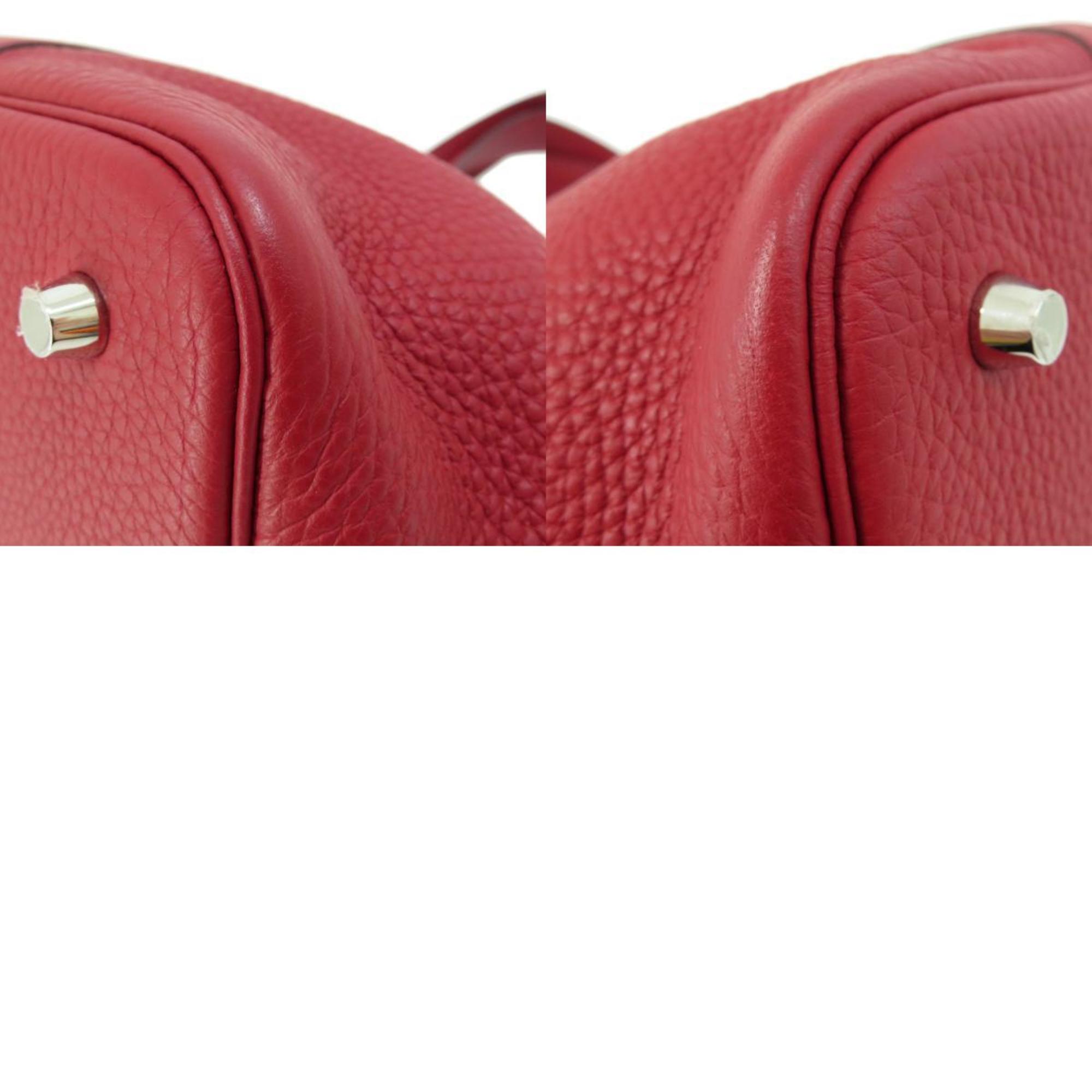 Hermes Picotan Lock MM Red Handbag Taurillon Women's HERMES