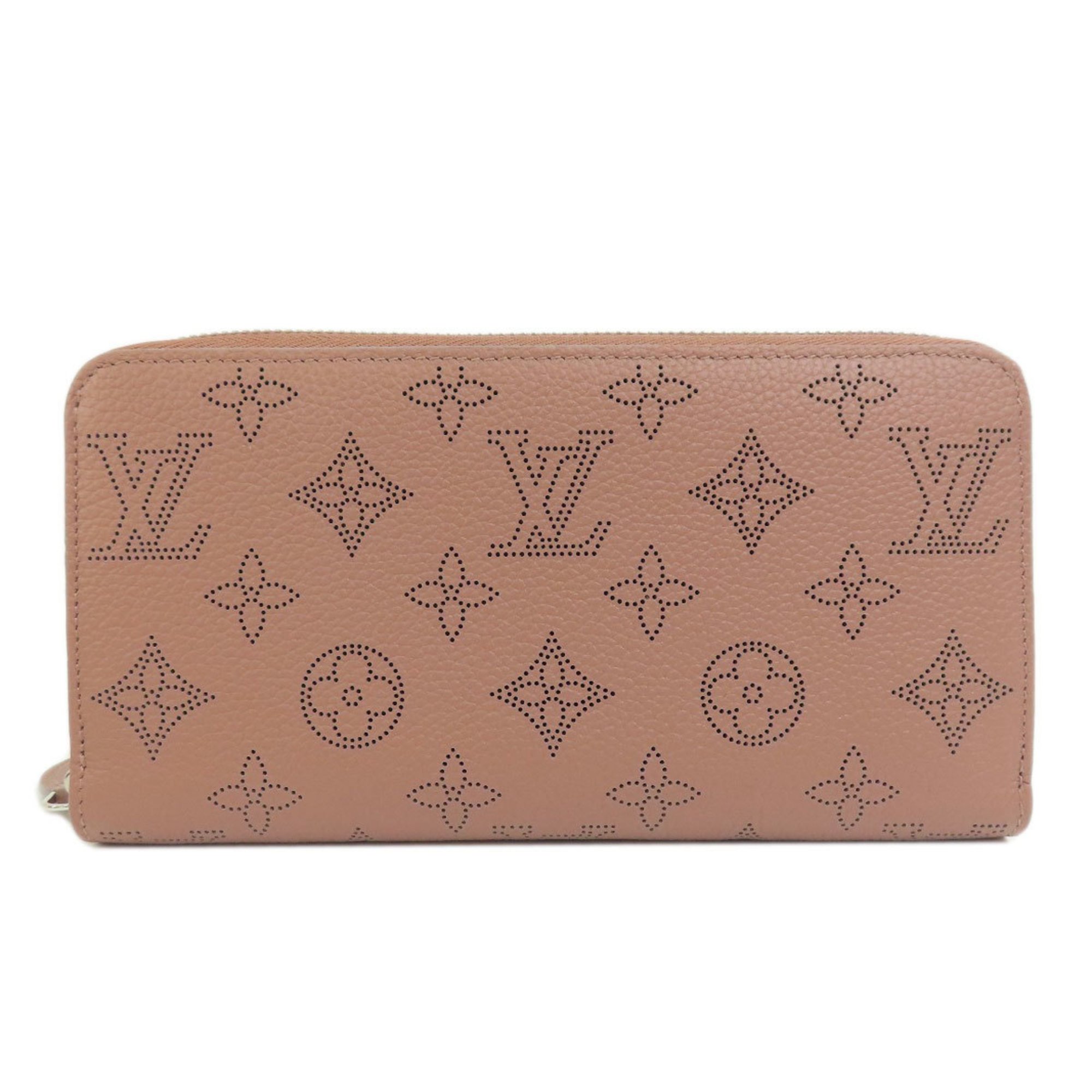 LOUIS VUITTON M61868 Zippy Magnolia Long Wallet Mahina Leather Women's