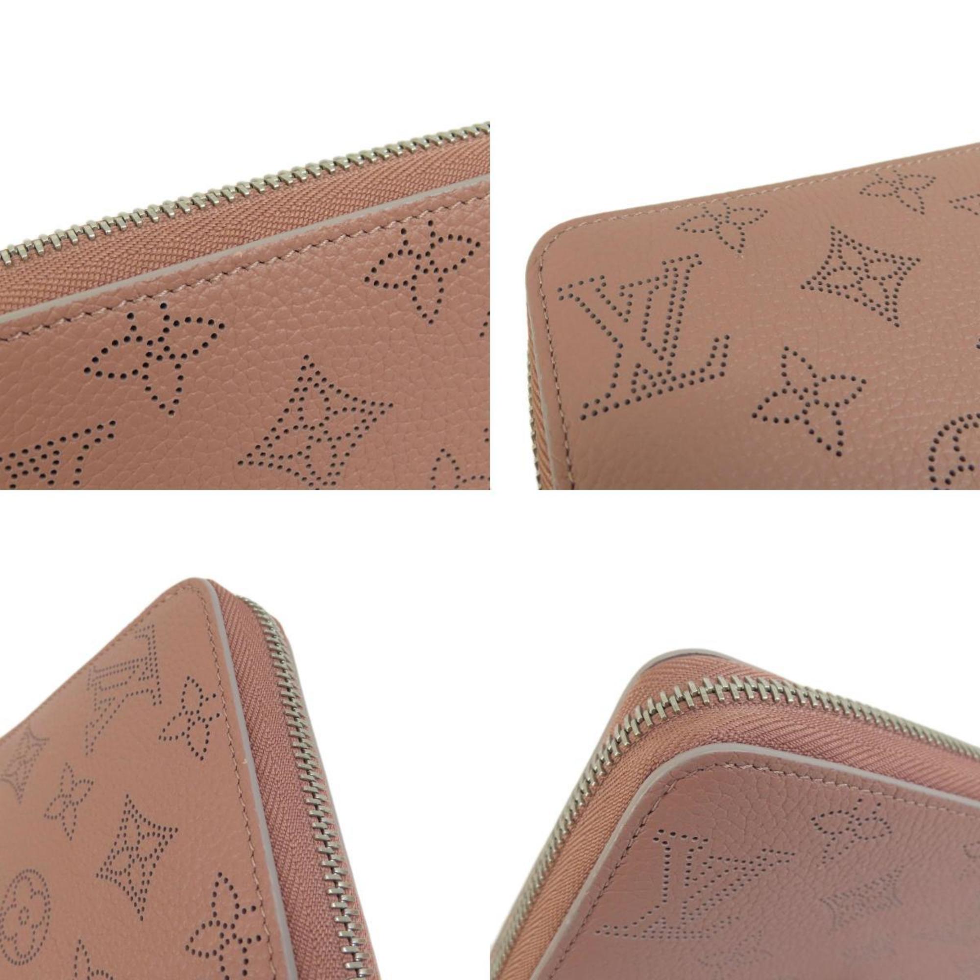 LOUIS VUITTON M61868 Zippy Magnolia Long Wallet Mahina Leather Women's