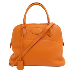 Hermes Bolide 31 Orange Handbag Taurillon Women's HERMES