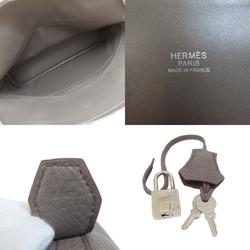Hermes Bolide 31 Gray Handbag Taurillon Women's HERMES