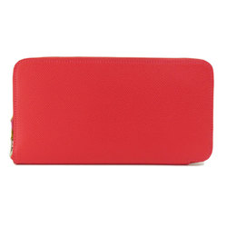 Hermes Azap Silk In Red Long Wallet Epson Ladies HERMES