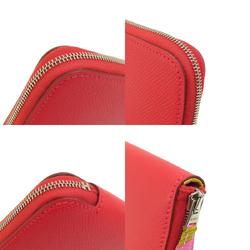 Hermes Azap Silk In Red Long Wallet Epson Ladies HERMES