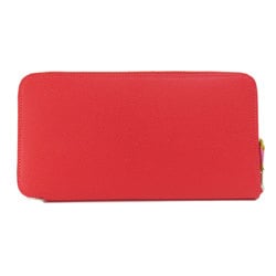 Hermes Azap Silk In Red Long Wallet Epson Ladies HERMES