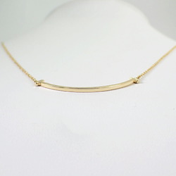 TIFFANY 750YG T Smile Line Necklace