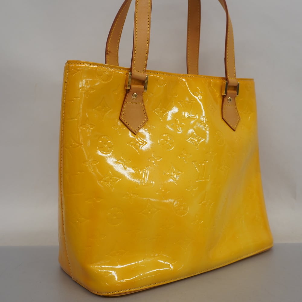 Louis Vuitton Yellow Vernis Houston Tote Bag