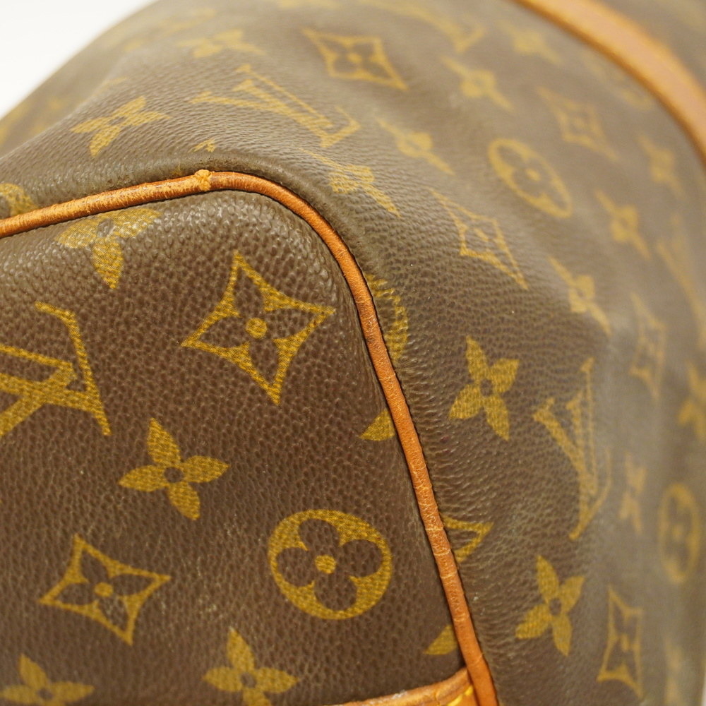 Louis Vuitton Monogram Keepall 45 Bandouliere M41418 Brown Cloth