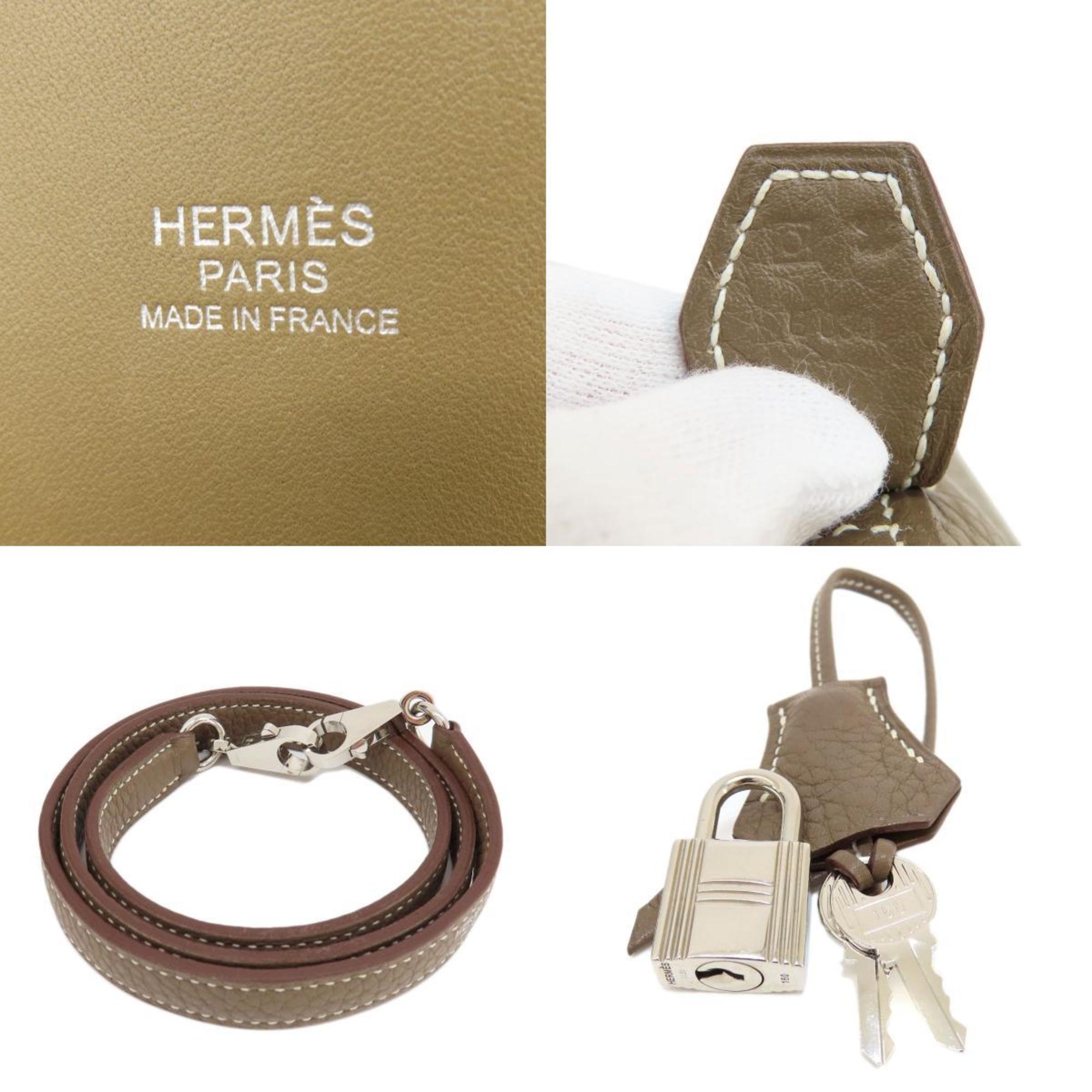 Hermes Bolide 31 Etoupe Handbag Taurillon Women's HERMES