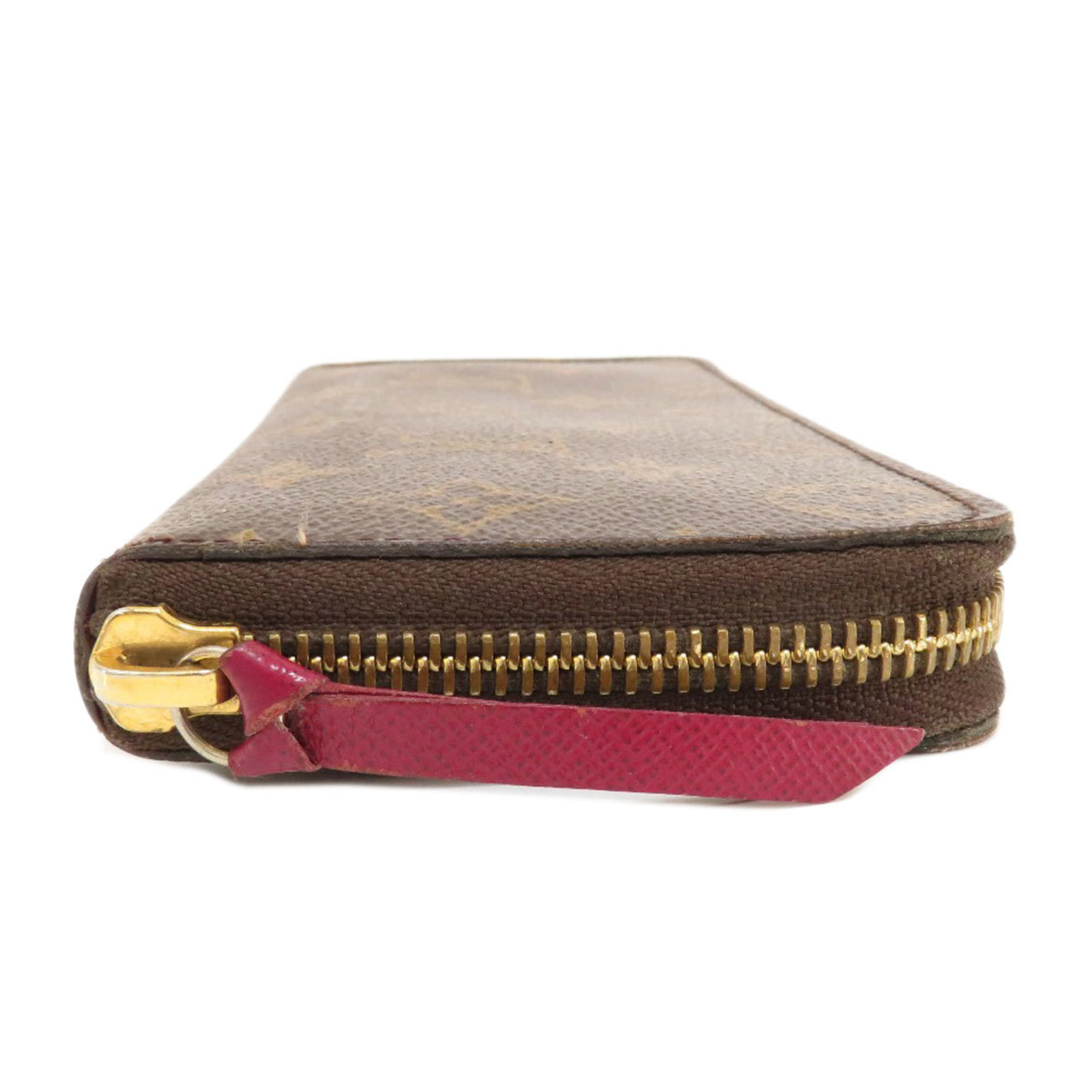 Louis Vuitton M60742 Portefeuille Clemence Monogram Fuchsia Long Wallet Canvas Women's LOUIS VUITTON