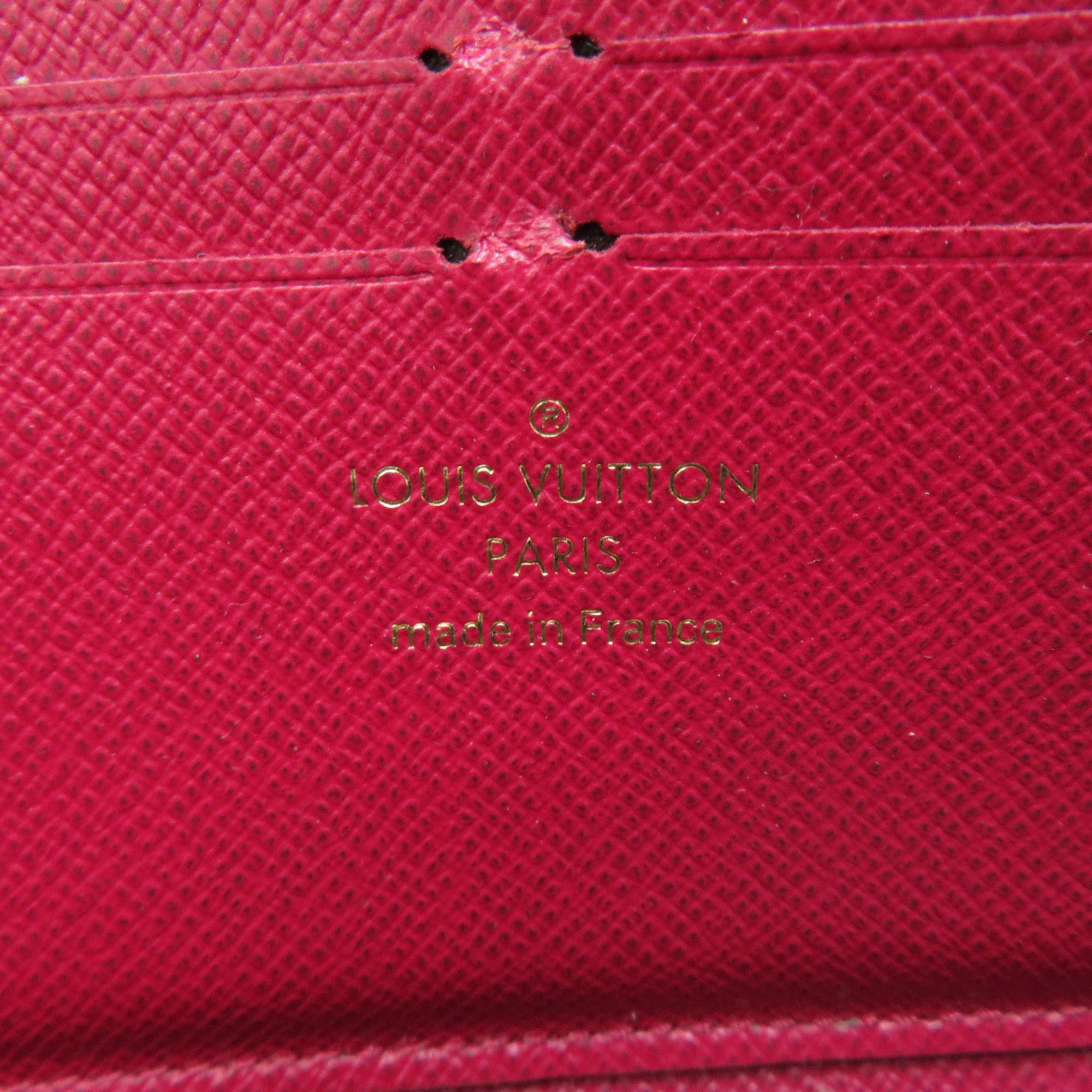 Louis Vuitton M60742 Portefeuille Clemence Monogram Fuchsia Long Wallet Canvas Women's LOUIS VUITTON