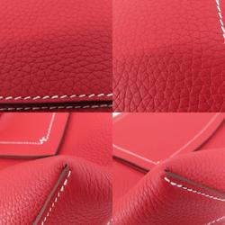 Hermes Cabasserie 31 Rouge Cazac Tote Bag Taurillon Women's HERMES