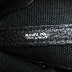 Hermes Petite Sentulle Black Tote Bag Canvas Women's HERMES