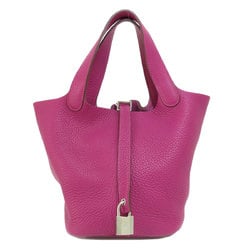 Hermes Picotan Lock PM Pink Handbag Taurillon Women's HERMES