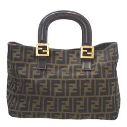 FENDI handbag zucca pattern brown