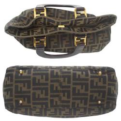 FENDI handbag zucca pattern brown