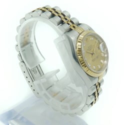 ROLEX Datejust 69173G S serial automatic watch 10P diamond gold dial ladies
