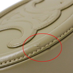 Celine CELINE Bag Women's Oval Perscuile Triomphe Shoulder Leather Olive