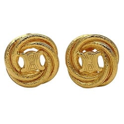 CELINE Earrings Women's Macadam Blason Gold