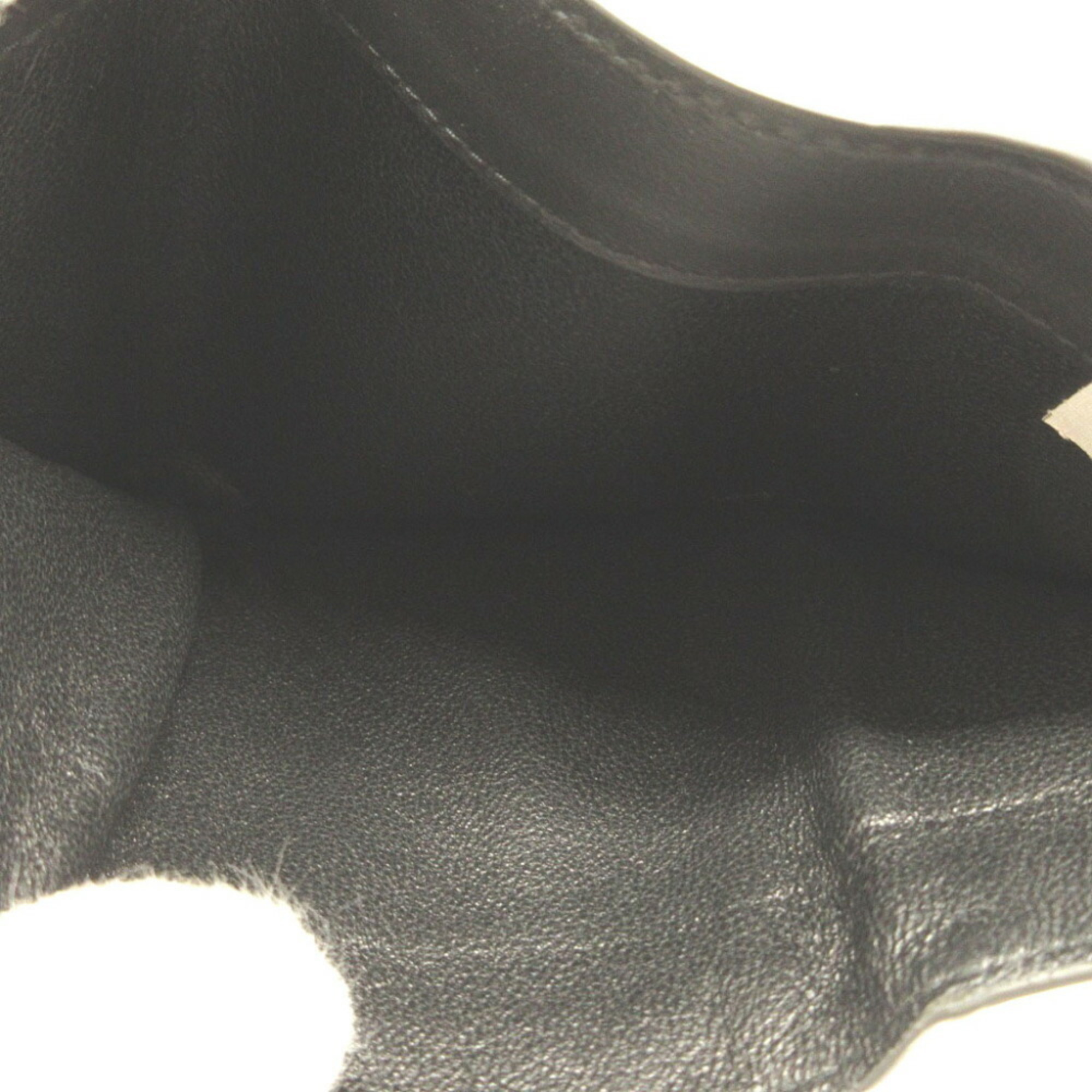 Bottega Veneta Intrecciato Leather Black Gray Trifold Wallet