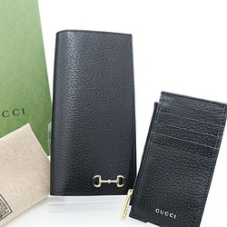 GUCCI long with horse bit 746038 black