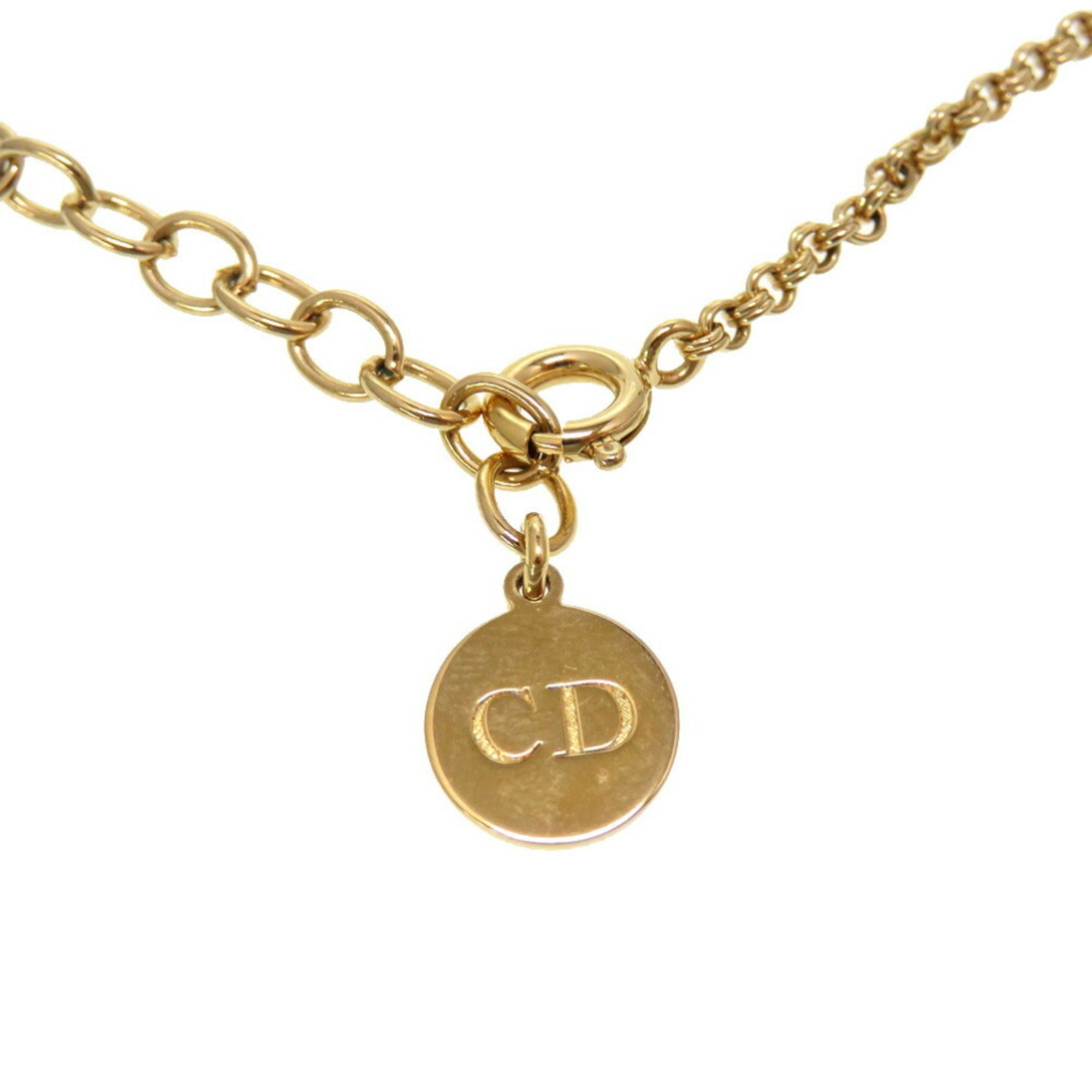Christian Dior dior gold metal choker necklace