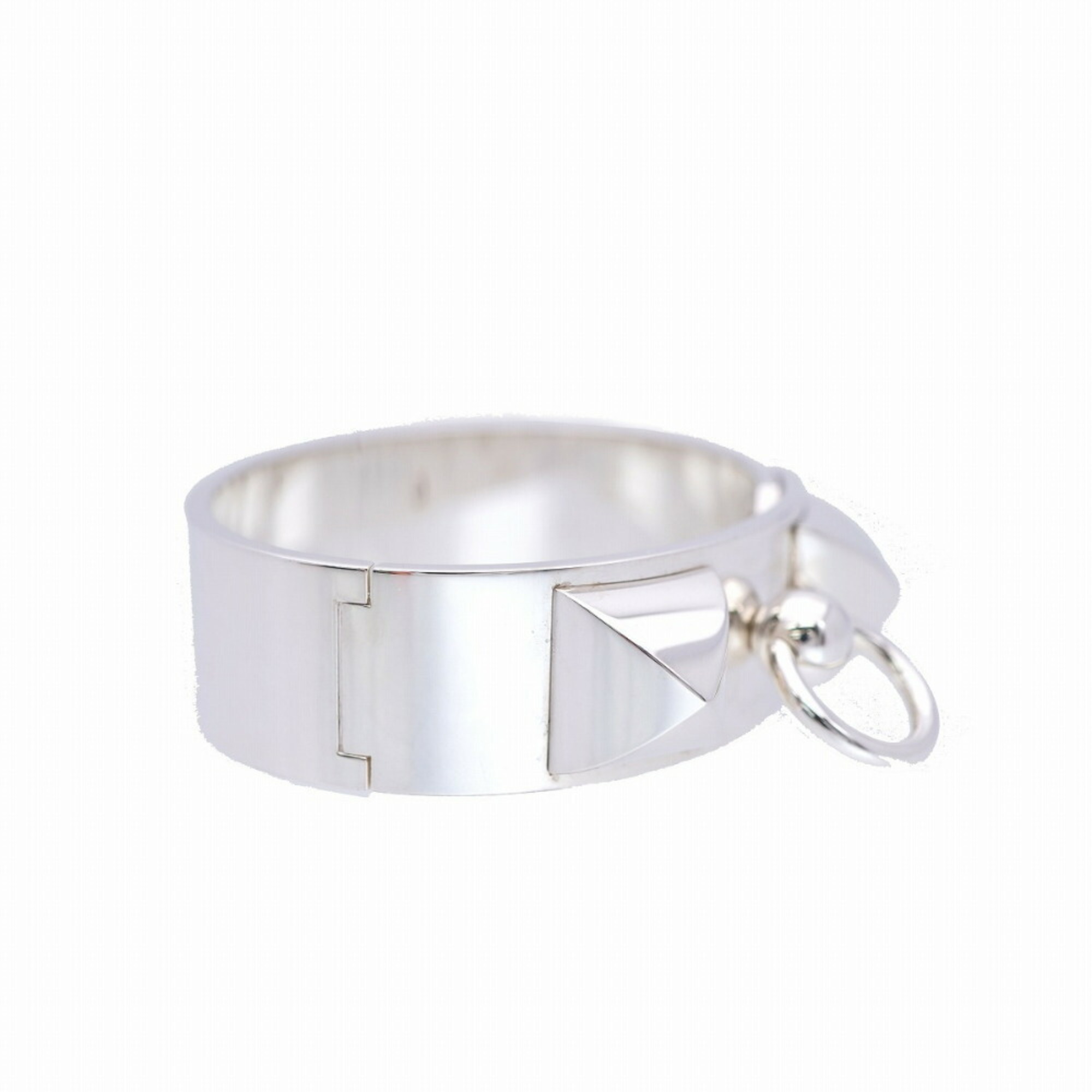 Hermes Coriedosian MM Silver 925 Bangle Bracelet SH