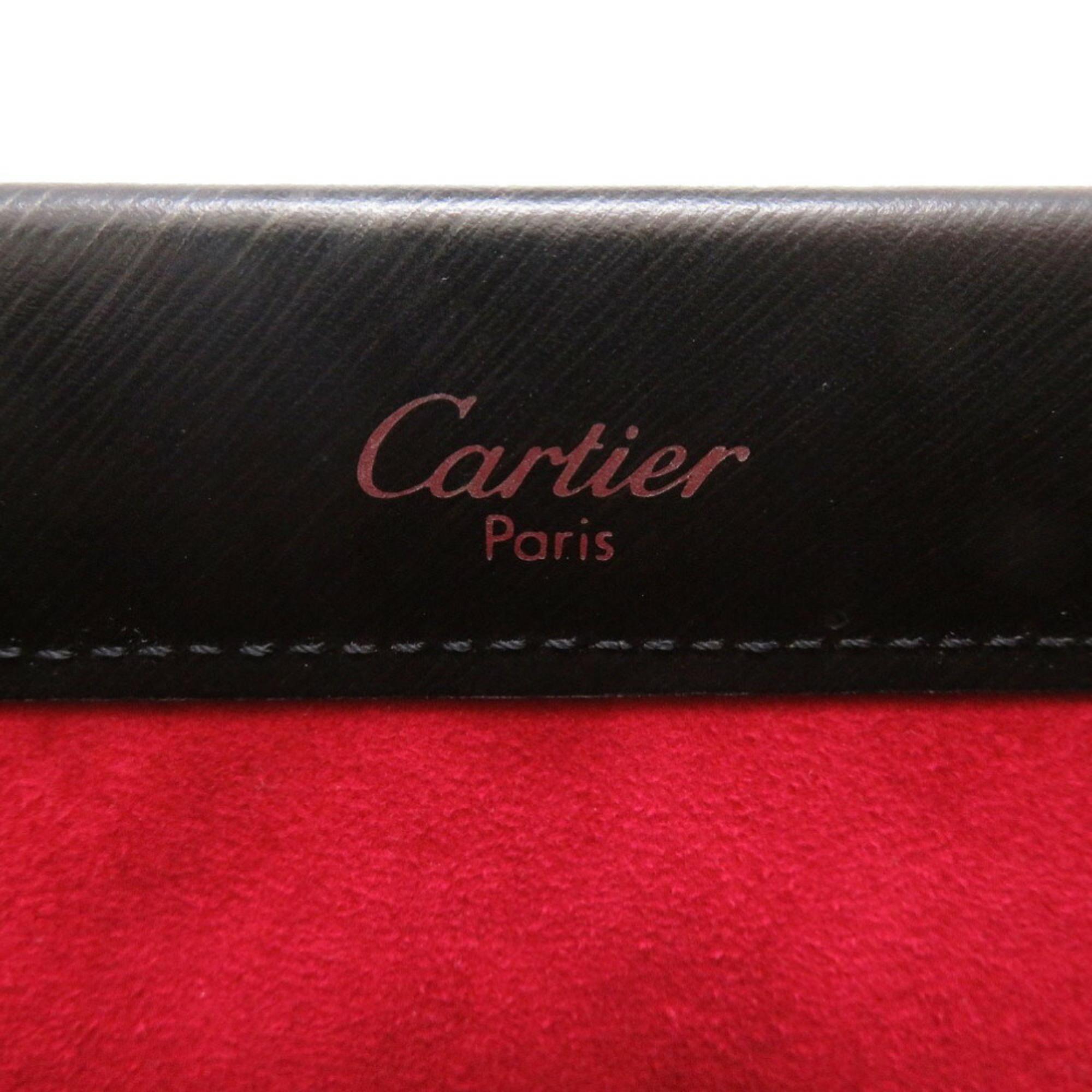 Cartier Leather Black Trinity Handbag