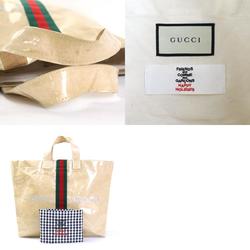 GUCCI Handbag COMME des GARCONS Collaboration PVC Beige Unisex