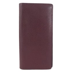 LOUIS VUITTON Bifold Long Wallet Portefeuille Braza/Taurillon Leather Bordeaux Men's M58202