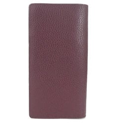 LOUIS VUITTON Bifold Long Wallet Portefeuille Braza/Taurillon Leather Bordeaux Men's M58202