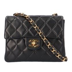 CHANEL Shoulder Bag A29285 Matelasse Chain lambskin Black Women