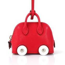 HERMES Charm Bolide on Wheels Chevre Misor Rouge Coup Unisex