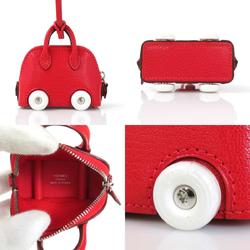 HERMES Charm Bolide on Wheels Chevre Misor Rouge Coup Unisex